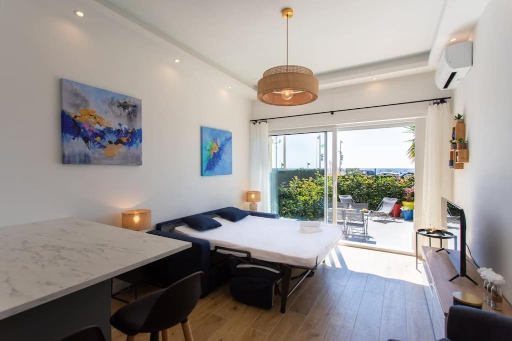 #43 Design Studio Terrace Ac Wifi Sea View 1Min Beach Nizza Esterno foto