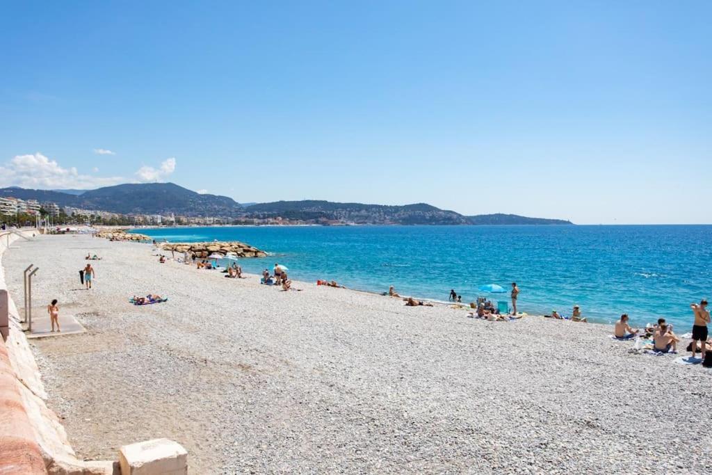 #43 Design Studio Terrace Ac Wifi Sea View 1Min Beach Nizza Esterno foto